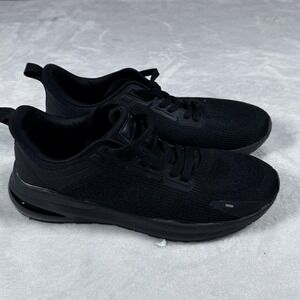Avia Running Shoes Mens Size 9.5 Black Mesh Air Unit Athletic Casual Sneakers